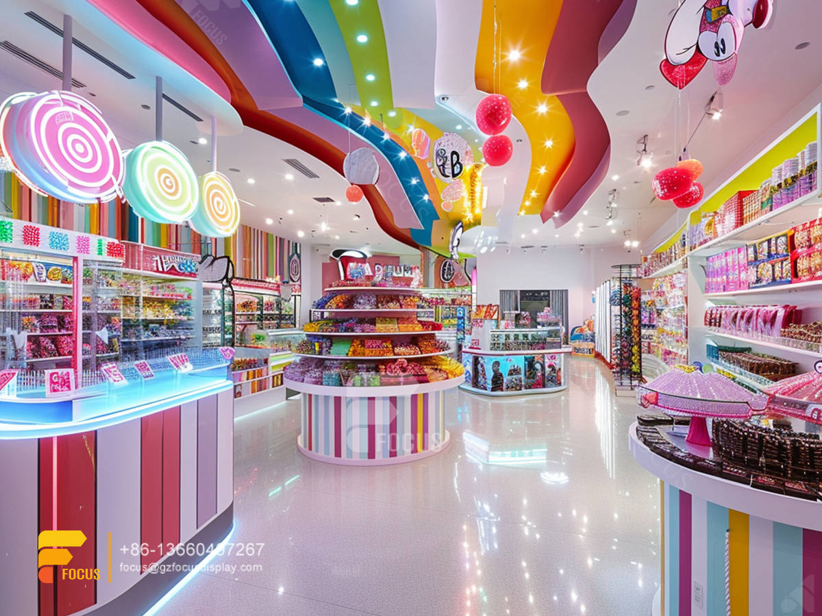 cotton candy tree display design chocolate shop sweets shop
