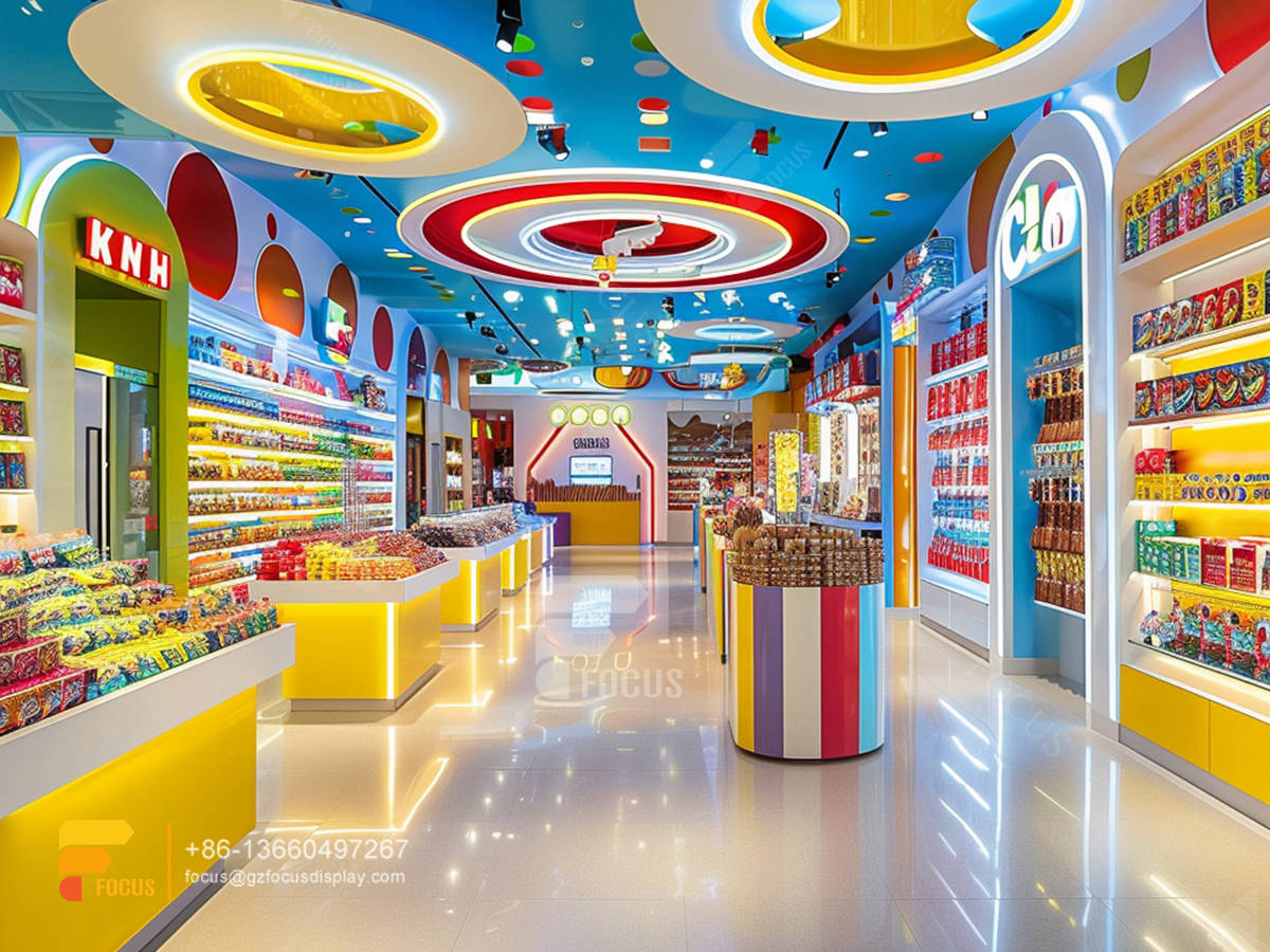 counter snack display chocolate shops sweet shop shelving