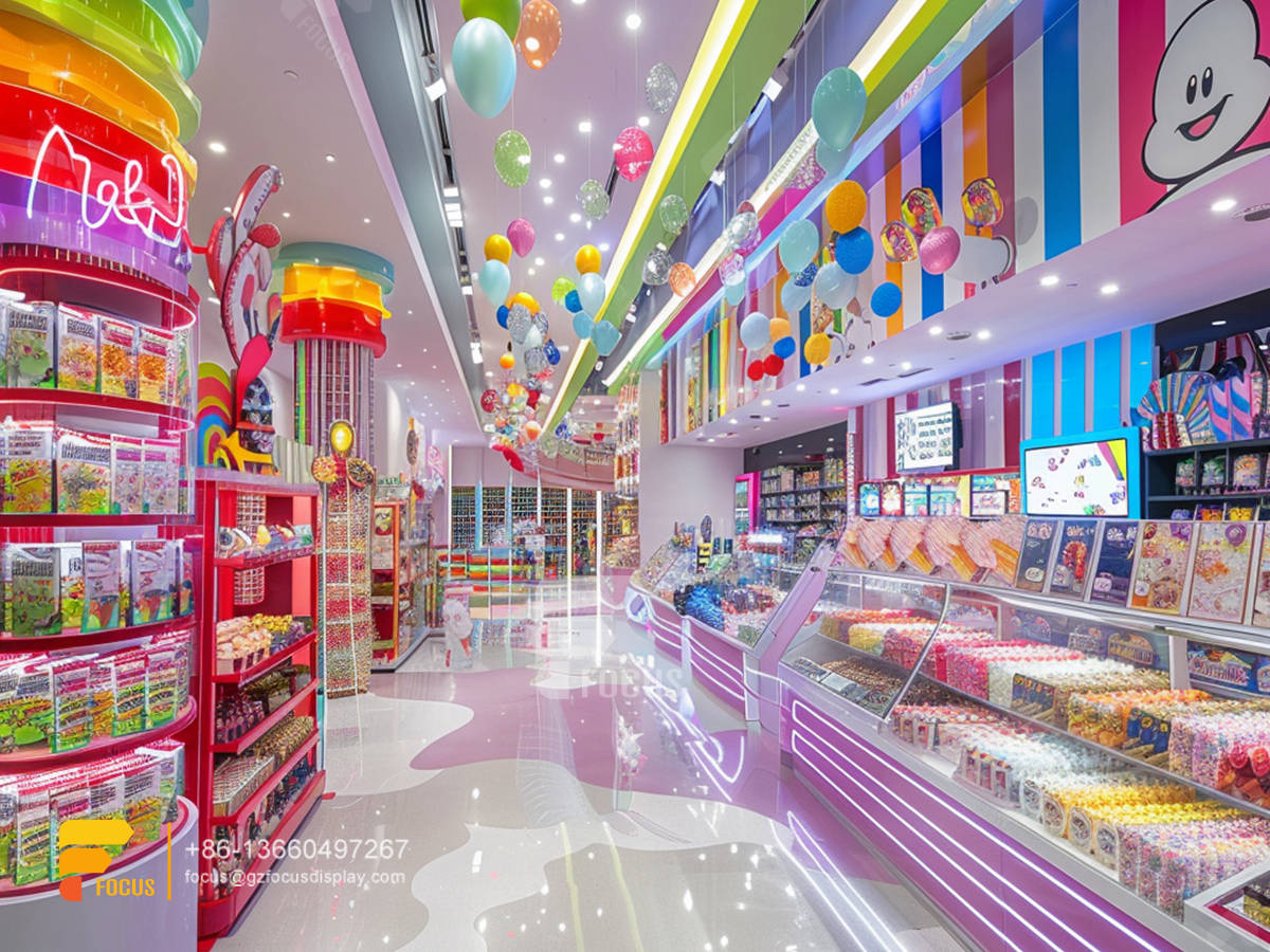 department store candy counter snack store design chocolate shop