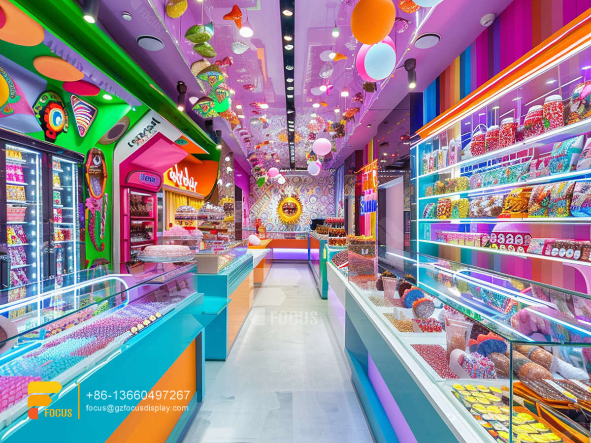 department store candy counter snack store design chocolate shop