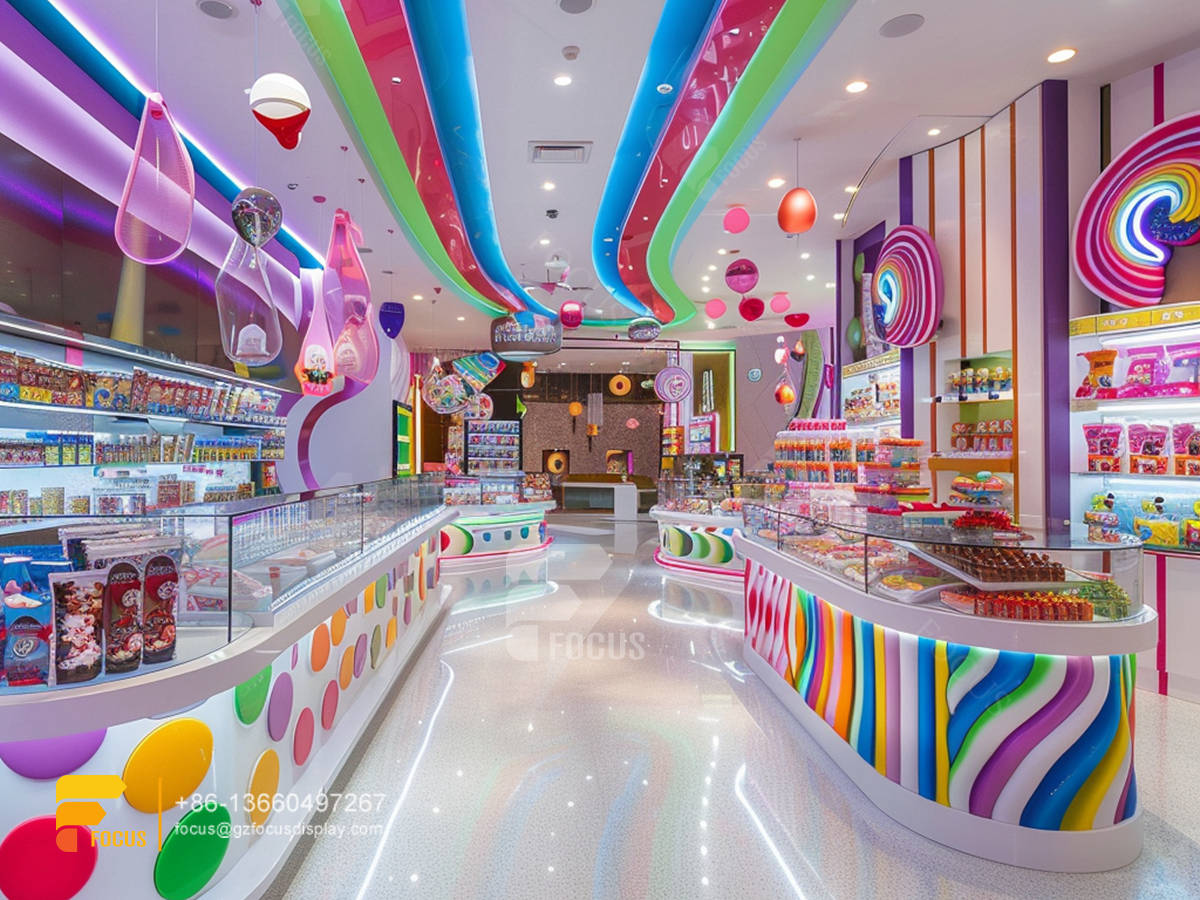 department store candy counter snack store design chocolate shop