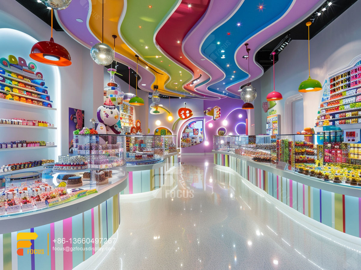 department store candy counter snack store design chocolate shop