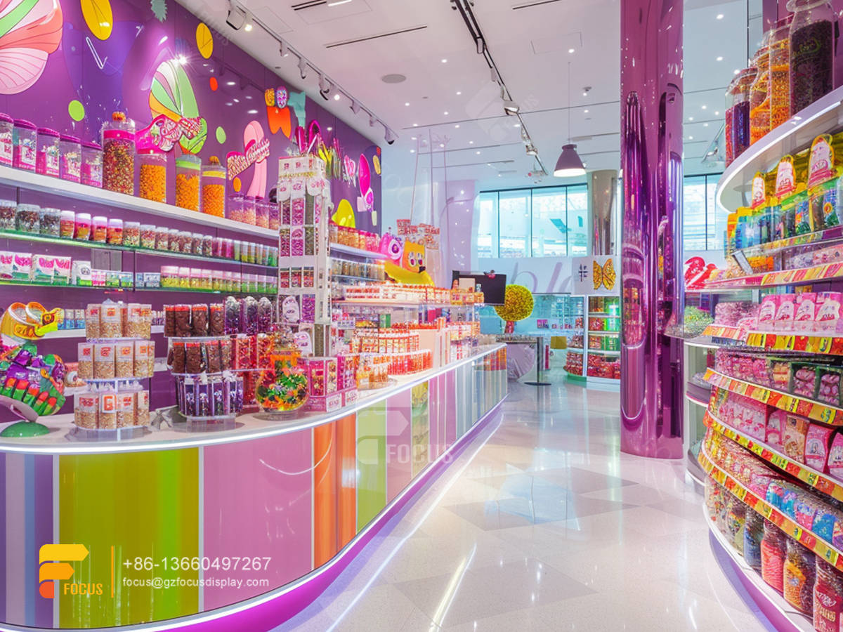 glass candy cabinet snack display stands chocolate store