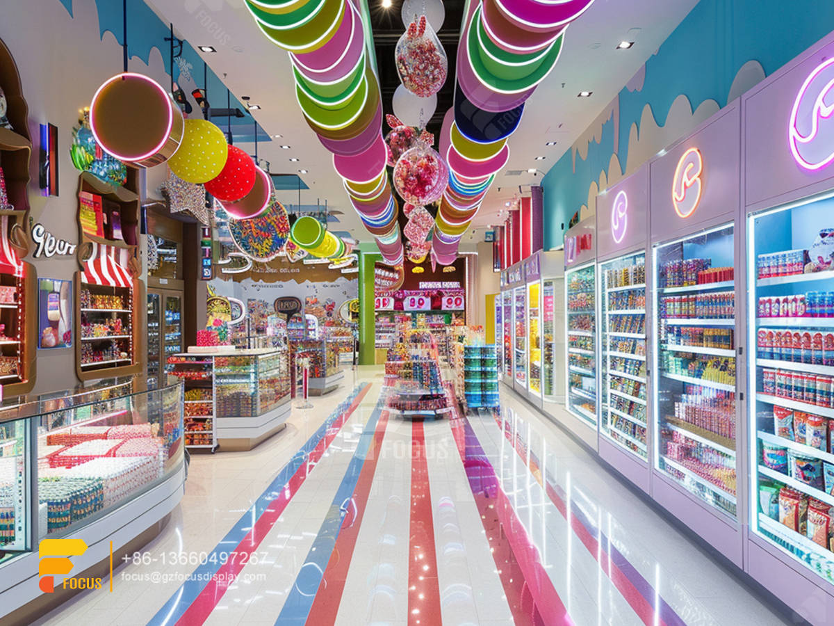 glass candy display lollipop sweet shop chocolate cabinet