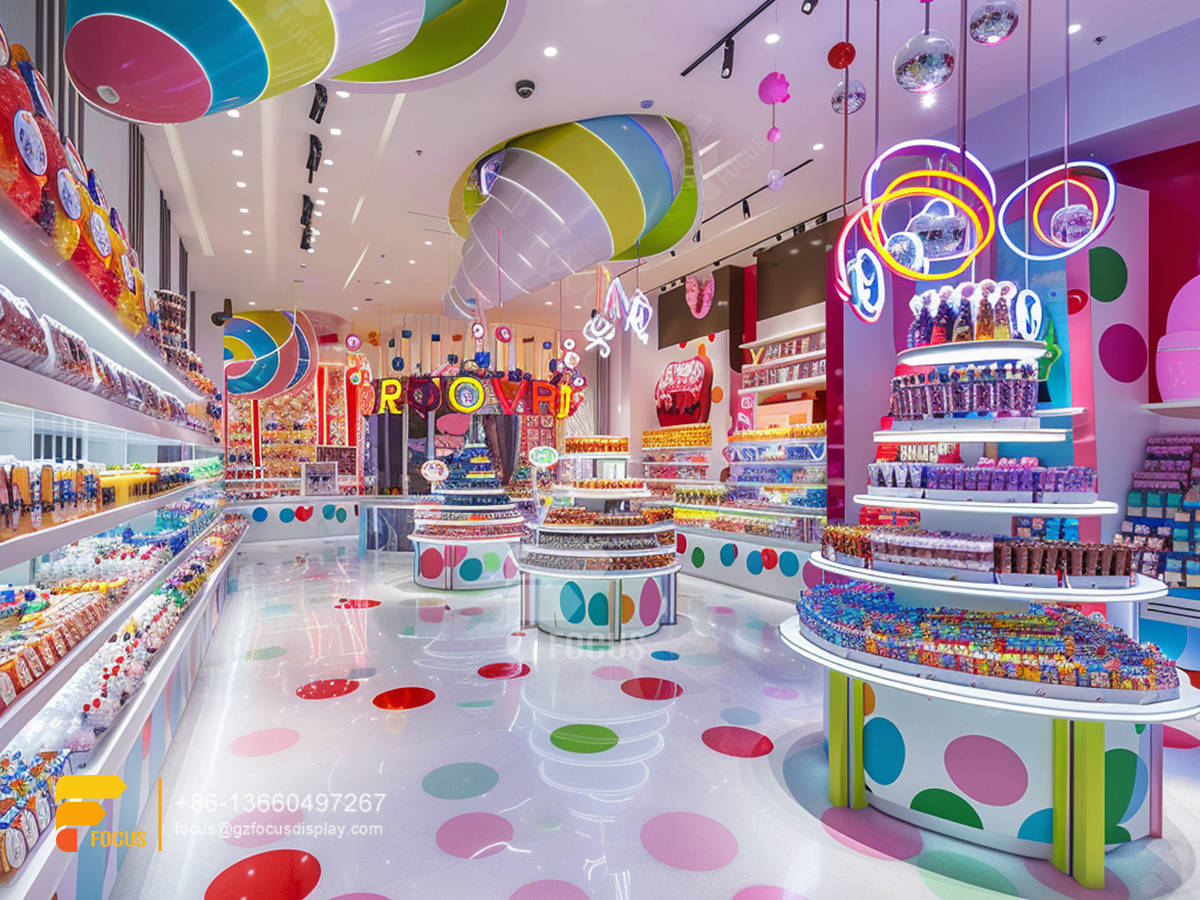 glass candy display lollipop sweet shop chocolate cabinet