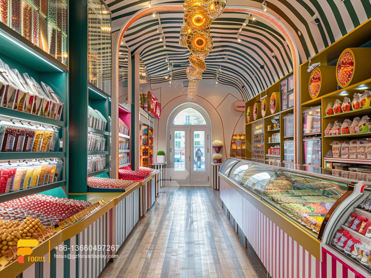 snack displays chocolate shops sweet shop counter design
