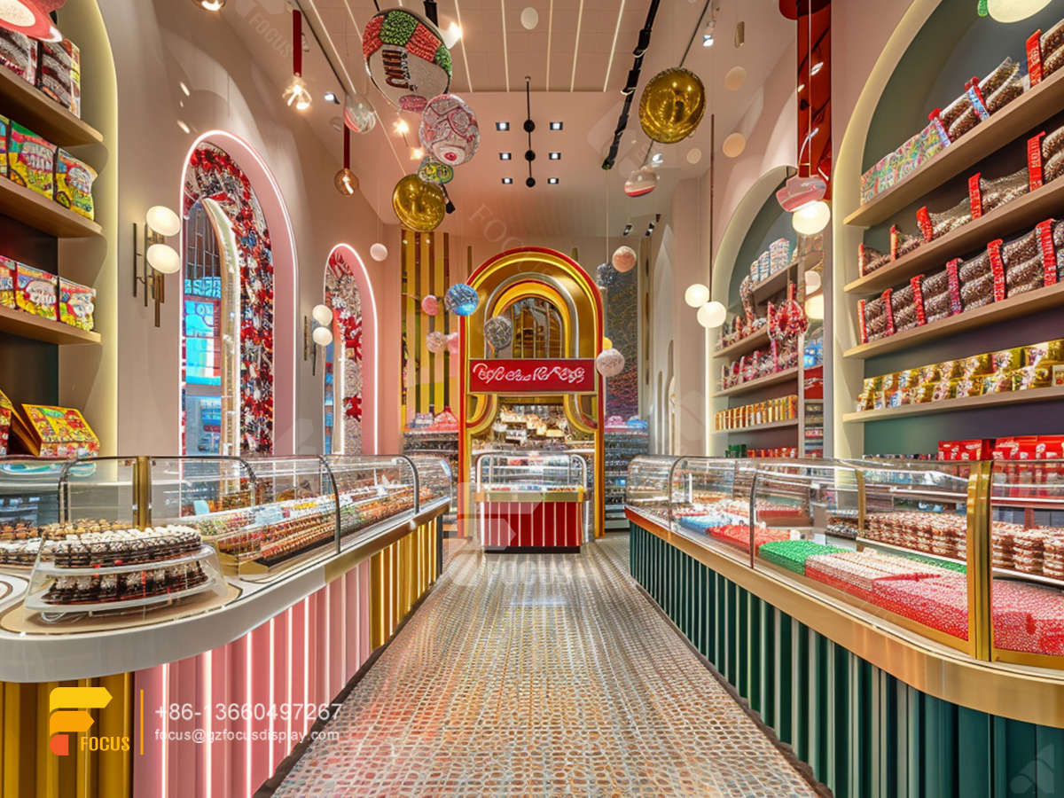snack displays chocolate shops sweet shop counter design
