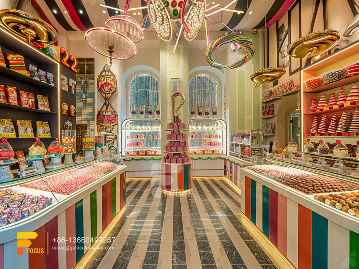 snack displays chocolate shops sweet shop counter design
