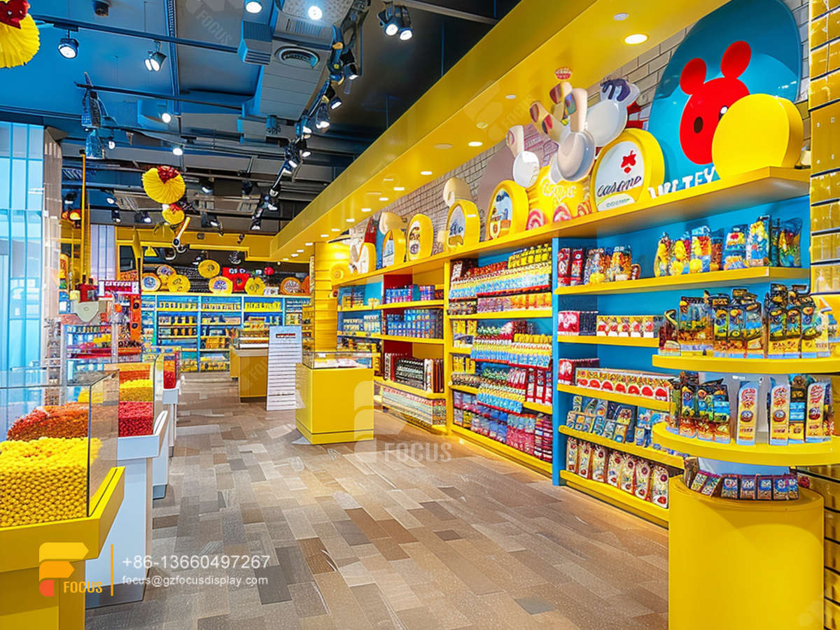 snack racks display candy store fixtures sweets shop