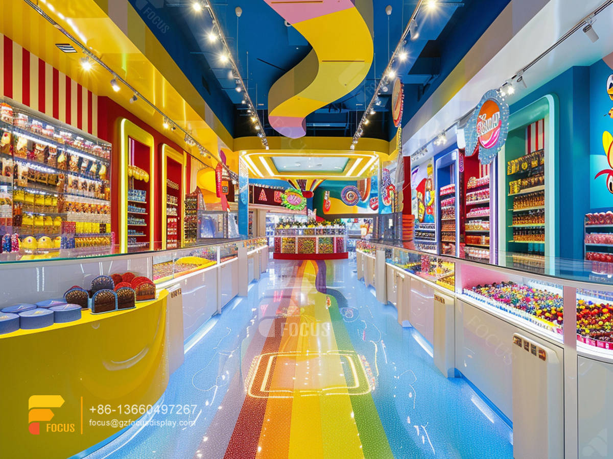 snack racks display candy store fixtures sweets shop