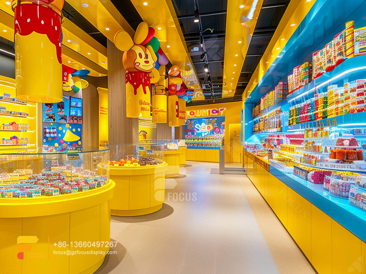 snacks shop design chocolate display cases sweet shop shelving