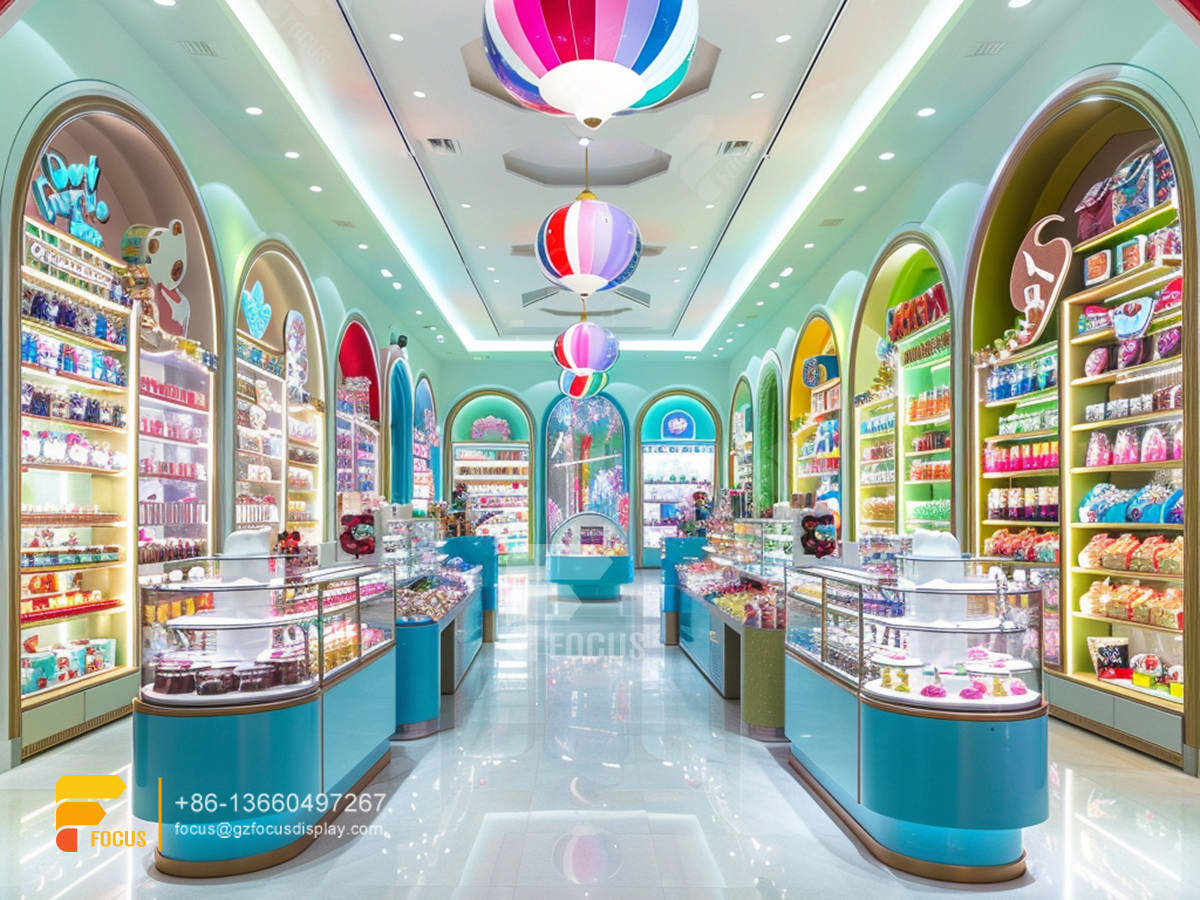 sweet candy shop snack racks display candy store designs