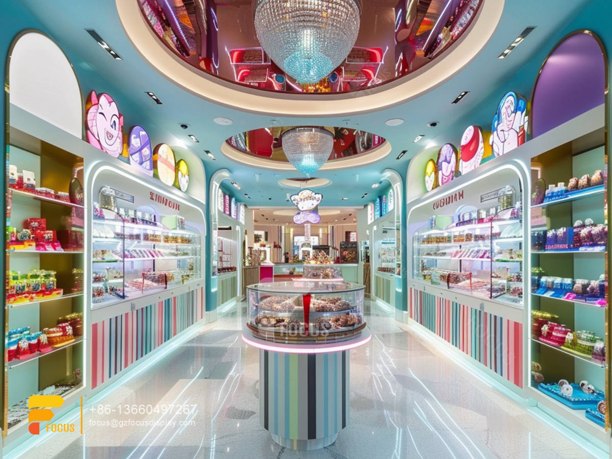 sweet candy shop snack racks display candy store designs