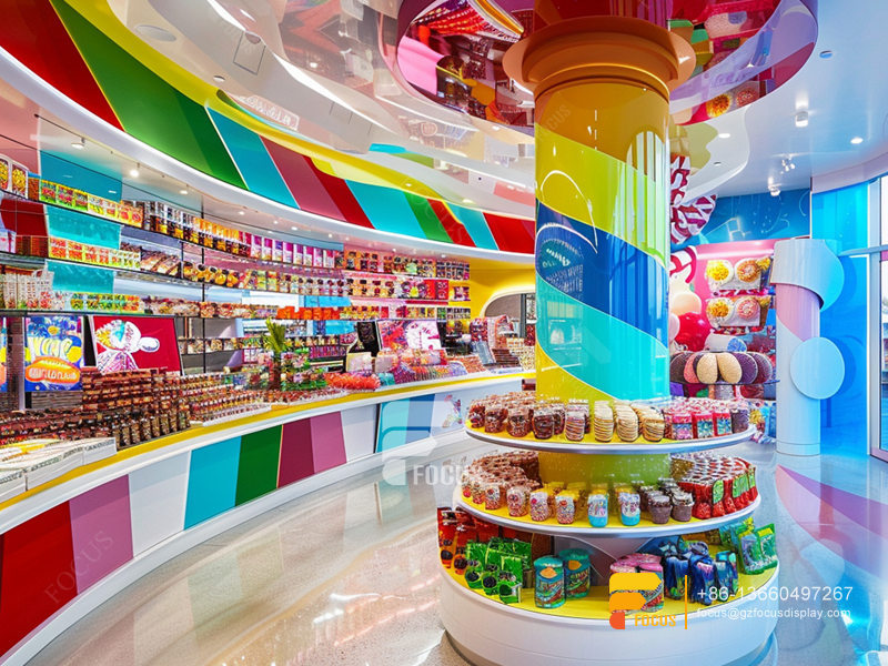 Custom Candy Display Racks Chocolate Stores Snack Counter