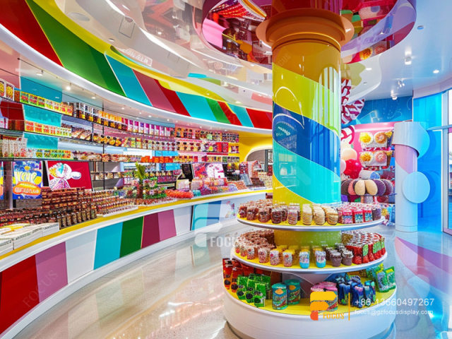 Custom Candy Display Racks Chocolate Stores Snack Counter