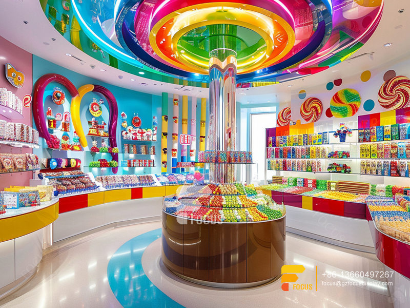 Candy Store Displays Snack Food Racks Chocolate Glass Counter