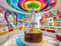 Candy Store Displays Snack Food Racks Chocolate Glass Counter