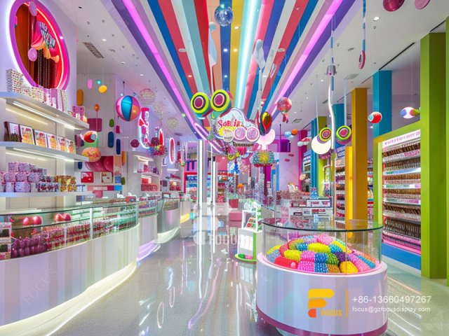 Candy Shop Stand Sweets Display Chocolate Shop Design