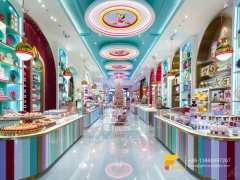 Custom Sugar Sweet Shop Snack Displays Chocolate Shelf