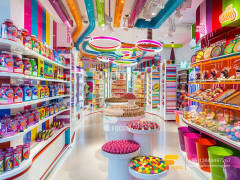 Custom Candy Rack Retail Snack Display Chocolate Shop
