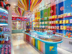 Candy Store Displays Snack Food Racks Chocolate Glass Counter