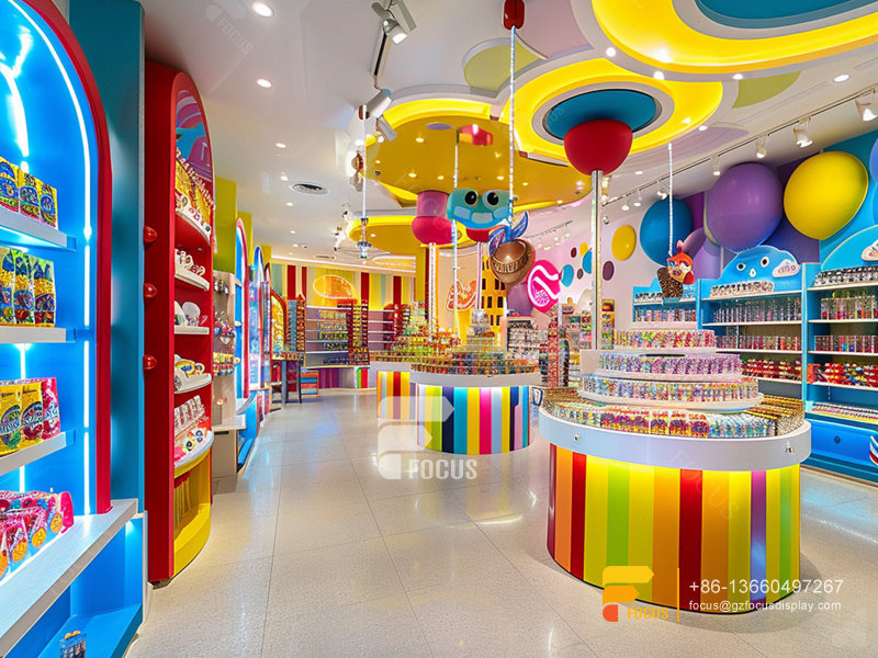 Snacks Display Counter Sweet Shop Interior Design Chocolate Counter