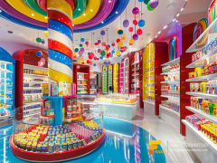 Custom Candy Cabinet Lollipop Sweet Shop Nut Shop Display