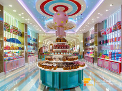 Snack Food Racks Sweet Display Stands Chocolate Glass Counter