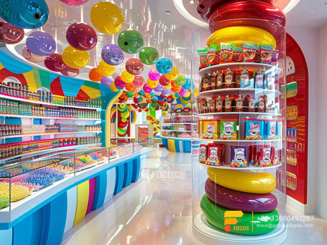 Candy Store Design Modern Sweet Shop Wooden Chocolate Display Rack