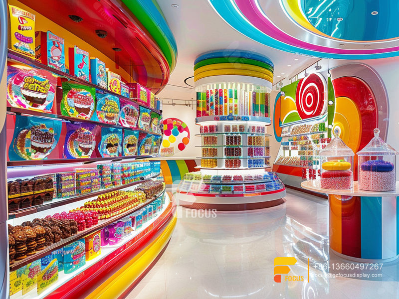 Christmas Candy Display Snack Store Design Chocolate Store