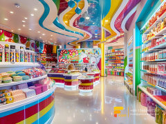 Candy Interior Design Sweet Shop Display Counter Shelving