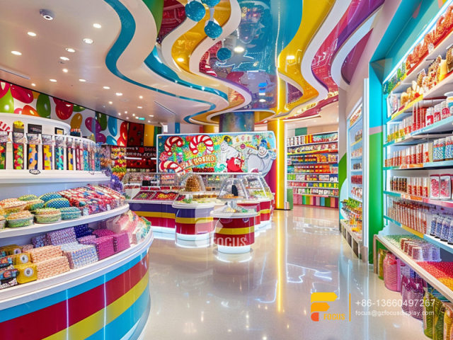 Candy Interior Design Sweet Shop Display Counter Shelving