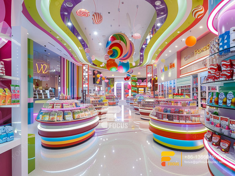 Custom Snack Shops Modern Sweet Shop Counter Design