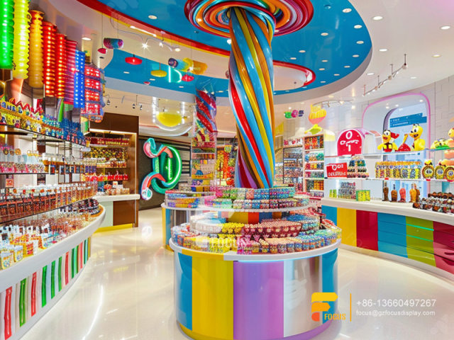 Custom Candy Display Racks Chocolate Stores Snack Counter