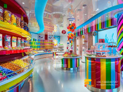 Candy Store Stand Snack Display Shelf Chocolate Store
