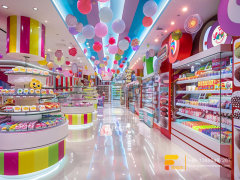 Cotton Candy Display Rack Design Chocolate Shop Chocolate Shop Design