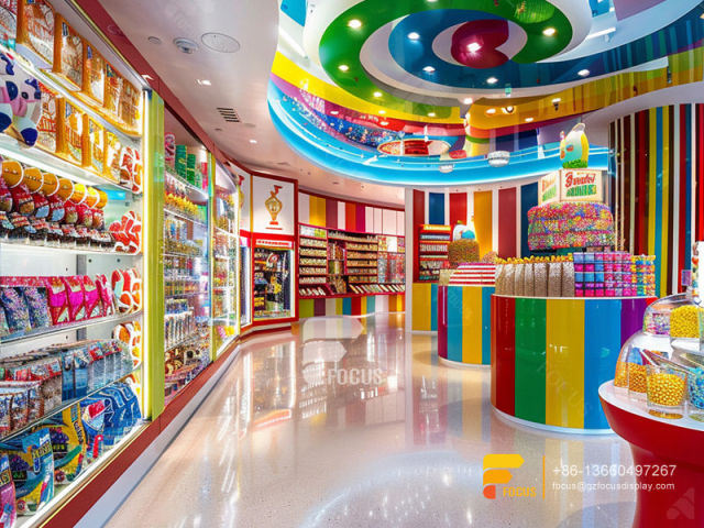 Candy Racks Snacks Shop Design Custom Chocolate Counter Display