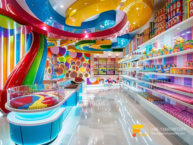 Candy Shop Stand Sweets Display Chocolate Shop Design