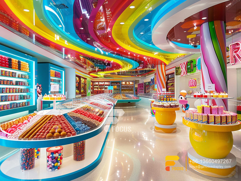 Candy Display Rack Sweet Shop Designs Chocolate Shelf