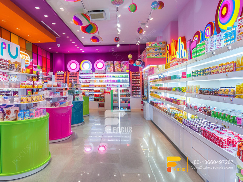 Chocolate Shops Snack Food Display Racks Chocolate Store