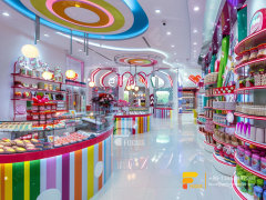Custom Snack Shop Sweets Display Chocolate Shelf