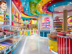 Candy Glass Display Sweet Shop Interior Design Chocolate Showcase