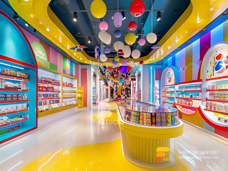 Snack Display Case Candy Store Fixtures Chocolate Shop Decoration