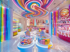 Custom Snack Shops Modern Sweet Shop Counter Design