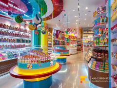 Custom Cotton Candy Stands Sweets Display Chocolate Store