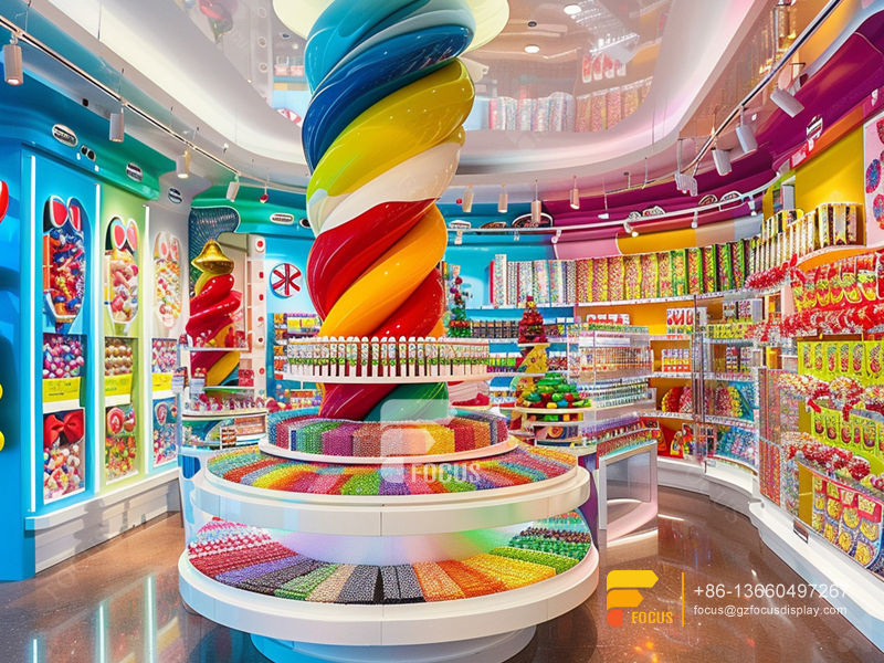 Candy Display Modern Sweet Shop Interior Design Chocolate Store