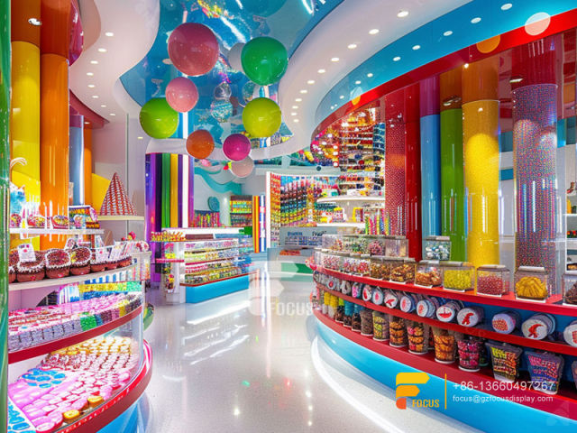 Candy Display Cases Sweet Shop Interior Design Chocolate Glass Counter
