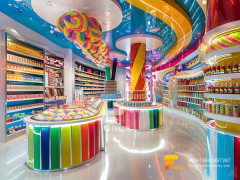 Modern Sweet Shop Interior Design Custom Chocolate Counter Display