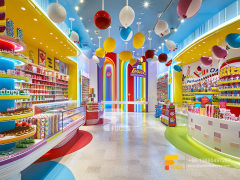 Custom Snack Food Display Racks Lollipop Sweet Shop
