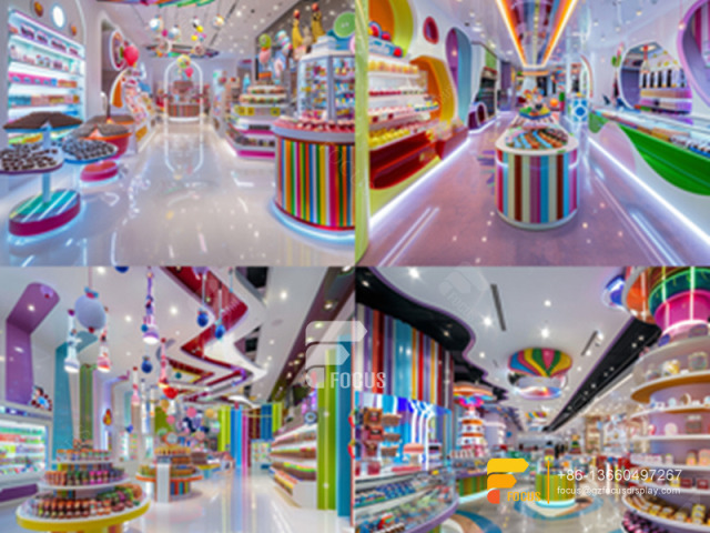 Candy Shop Displays Modern Sweet Shop Chocolate Glass Counter